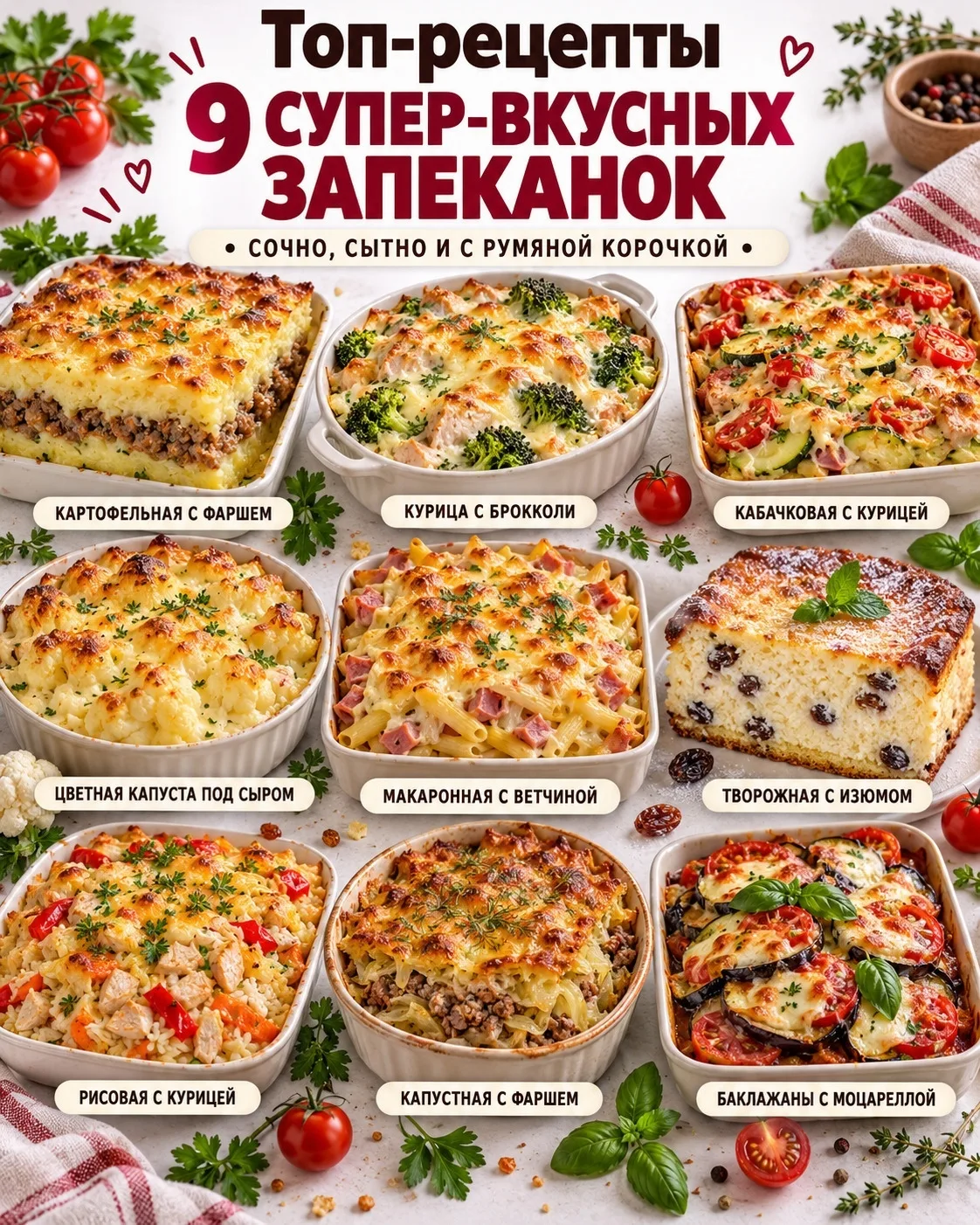 🧀 СУПЕР-ВКУСНЫЕ ЗАПЕКАНКИ