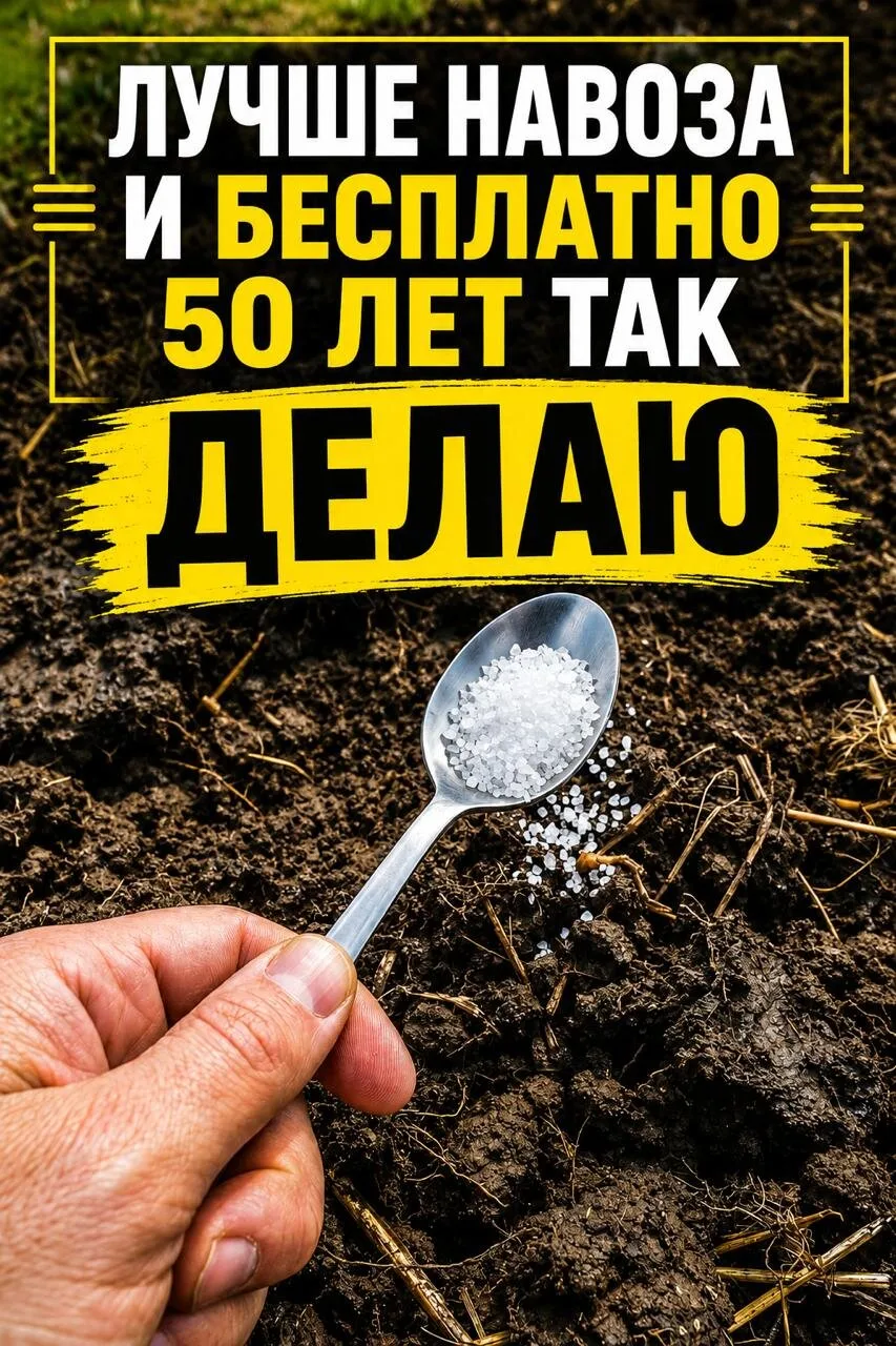 1 ЛОЖКА НА ВЕДРО ВОДЫ — И ПОЧВА СТАНОВИТСЯ БОЛЕЕ ЖИВОЙ И РЫХЛОЙ