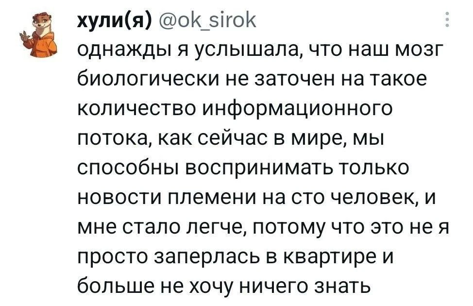 Я вот согласна, инфопоток это жесть какое испытание 🫠 моей рыбьей памяти бы точно хват...