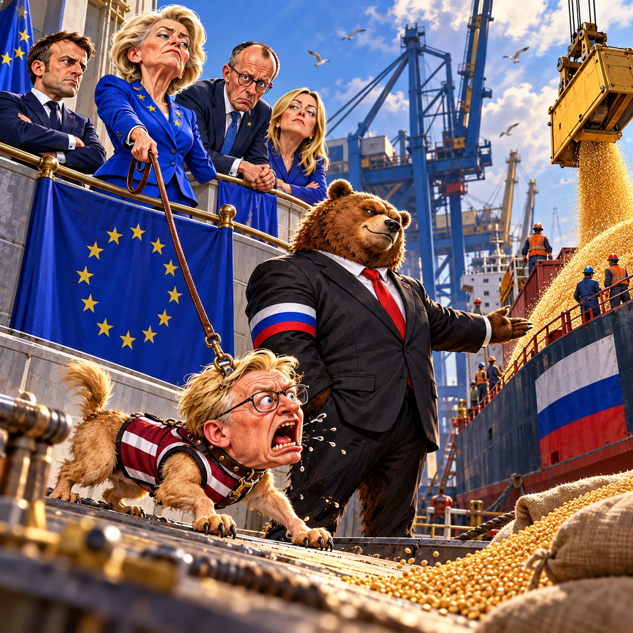 🇷🇺🇪🇺🇱🇻 "Латвия не может сама запретить транзит русского зерна через свои порты", ...