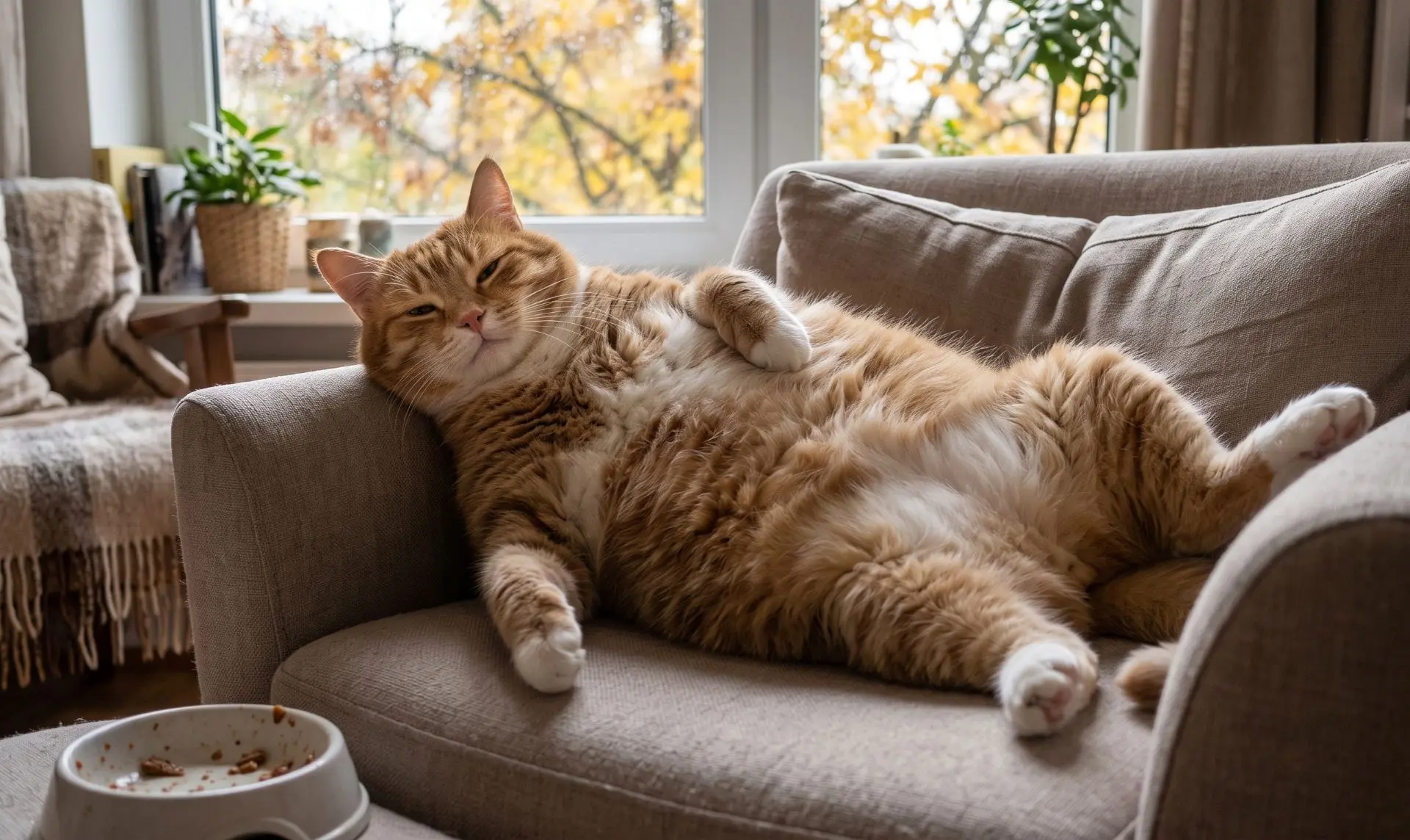 🐱 Осенью питомцы могут набрать лишний вес