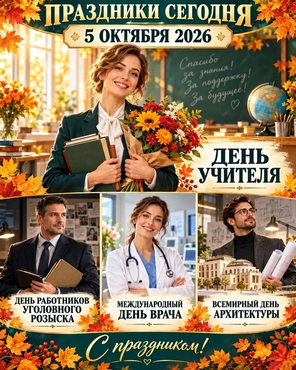 ☁🌧5 октября ожидается пасмурная, с небольшим дождем зябкая погода. Днем около +13°, но...