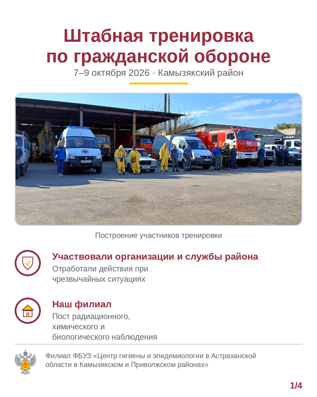🛡 Штабная тренировка по гражданской обороне