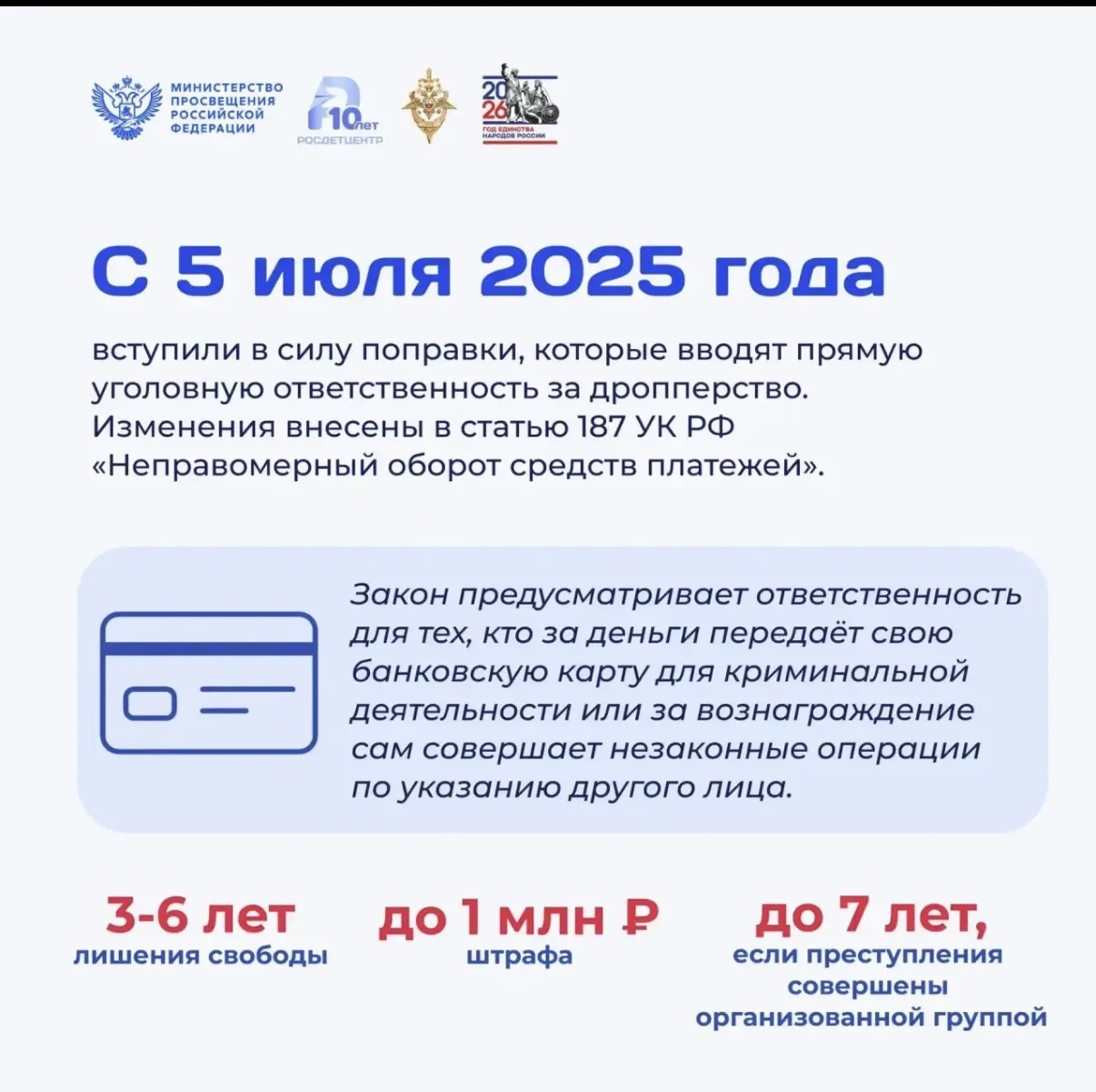⚠️ Почему нельзя передавать банковскую карту другим?