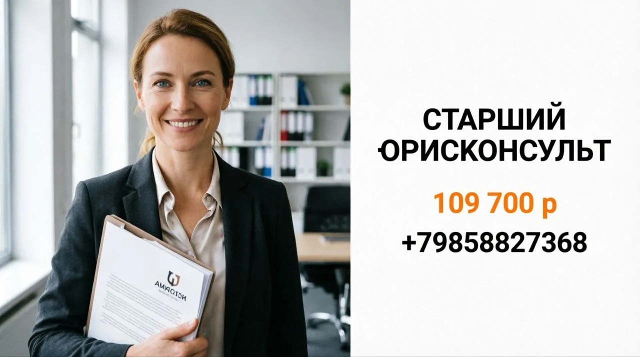 СТАРШИЙ ЮРИСКОНСУЛЬТ | 109 700 р