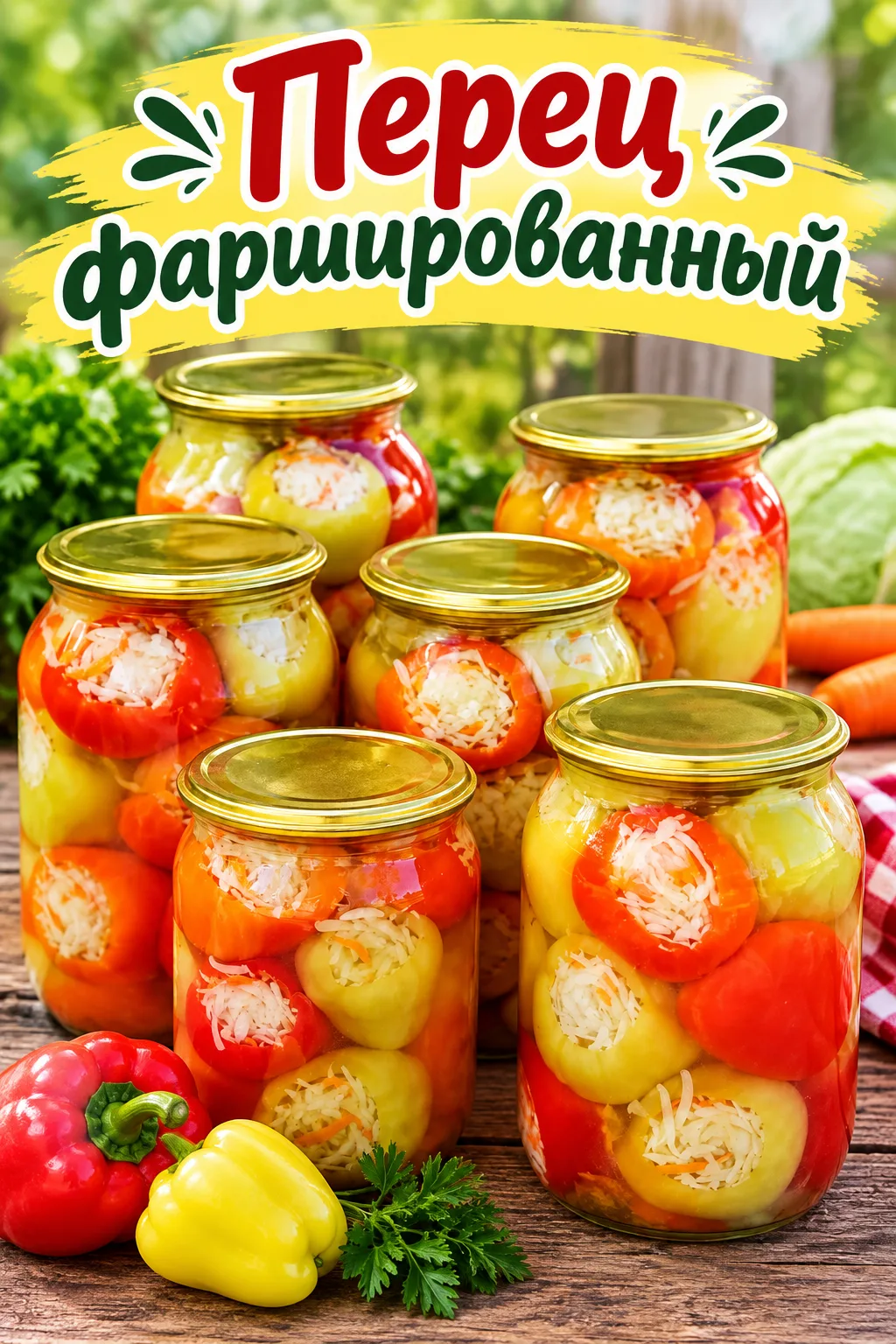 🌶️ ФАРШИРОВАННЫЙ ПЕРЕЦ НА ЗИМУ 🥕🥬