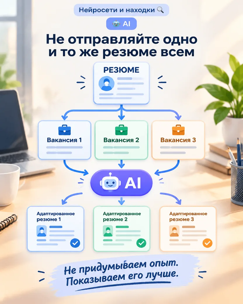 💼 Хотите откликнуться на вакансию? Не отправляйте одно и то же резюме всем