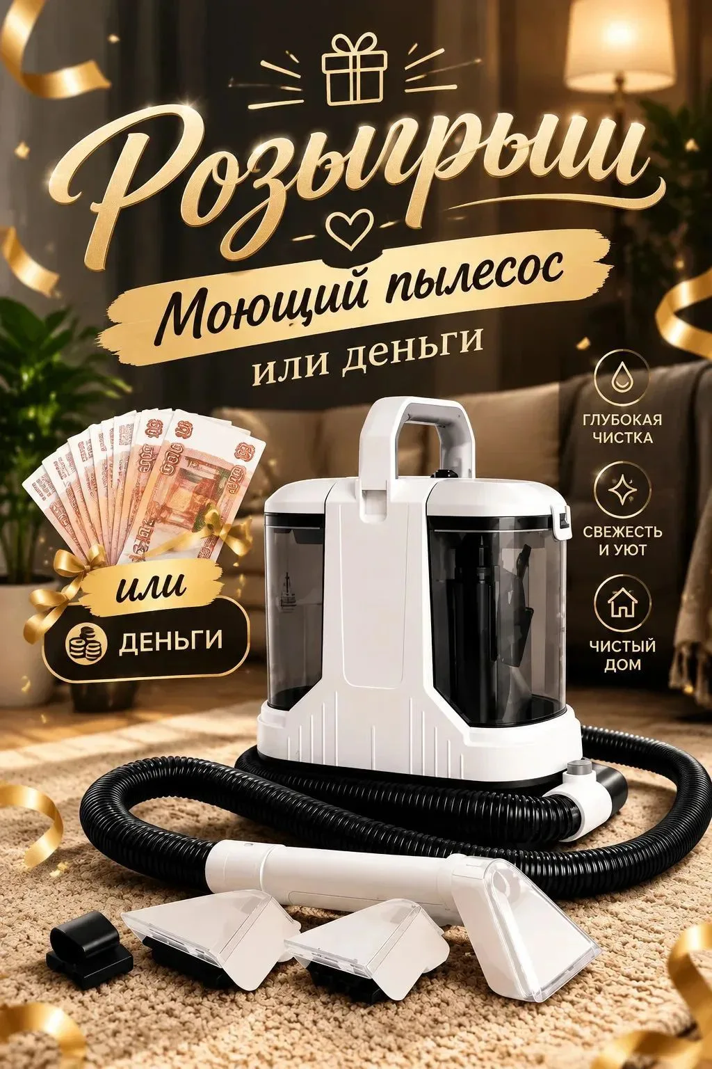 МОЮЩИЙ ПЫЛЕСОС ✅