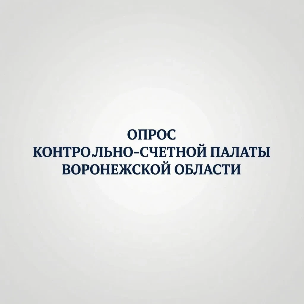 Опрос в рамках «Аудит эффективности использования средств, выделенных из областного бюд...