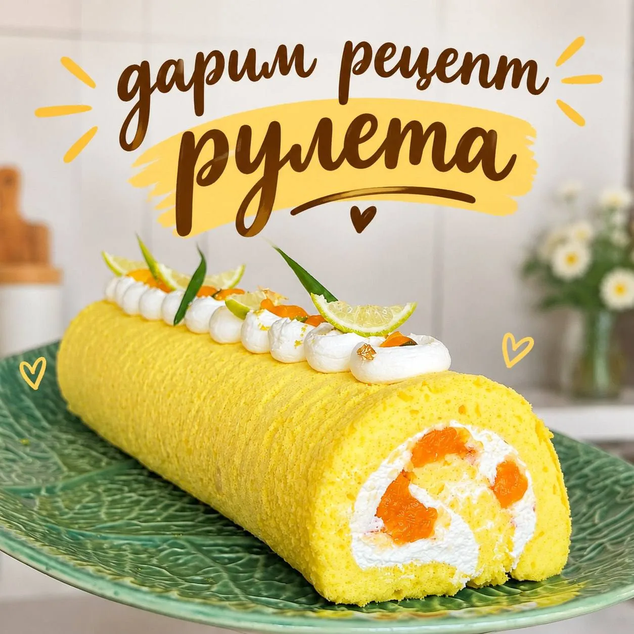 🎁 ДАРИМ РЕЦЕПТ японского рулета «Экзотик» 🥭