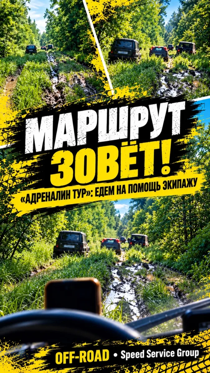 Внедорожный выезд - «Адреналин Тур»: едем на помощь экипажу.