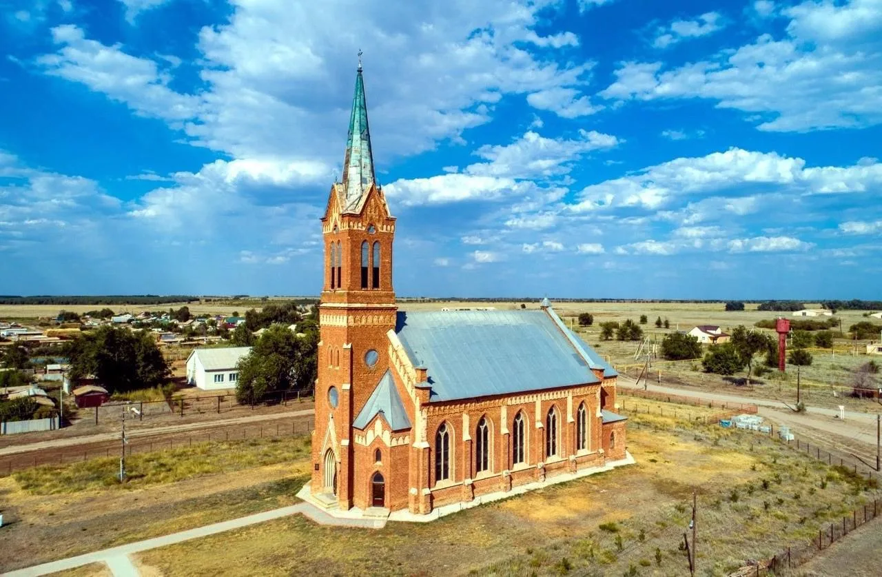 Лютеранская кирха в Старополтавском районе ⛪️