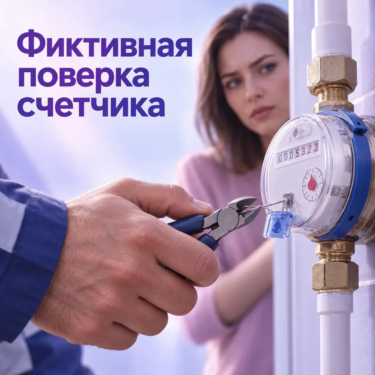 ❗️Мошенники обманывают россиян под предлогом поверки счетчиков воды
