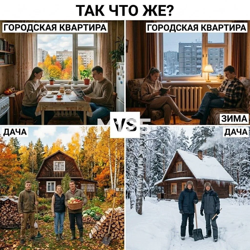 Дача или квартира зимой? Извечный вопрос, который некоторых, да волнует.