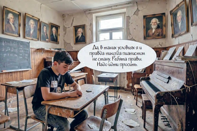 🤖 НЕЙРОКОМИКС. Весь мир потрясла история о том, как во время протестов школьников во Ф...