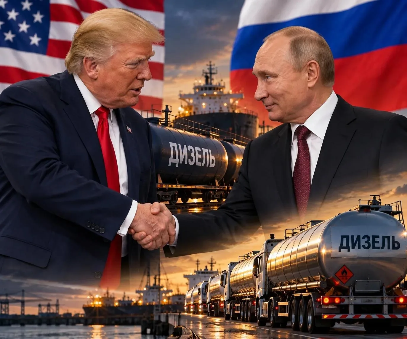 ⚡ Трамп объявил о договорённости с Путиным: Россия поставит миллионы тонн дизеля