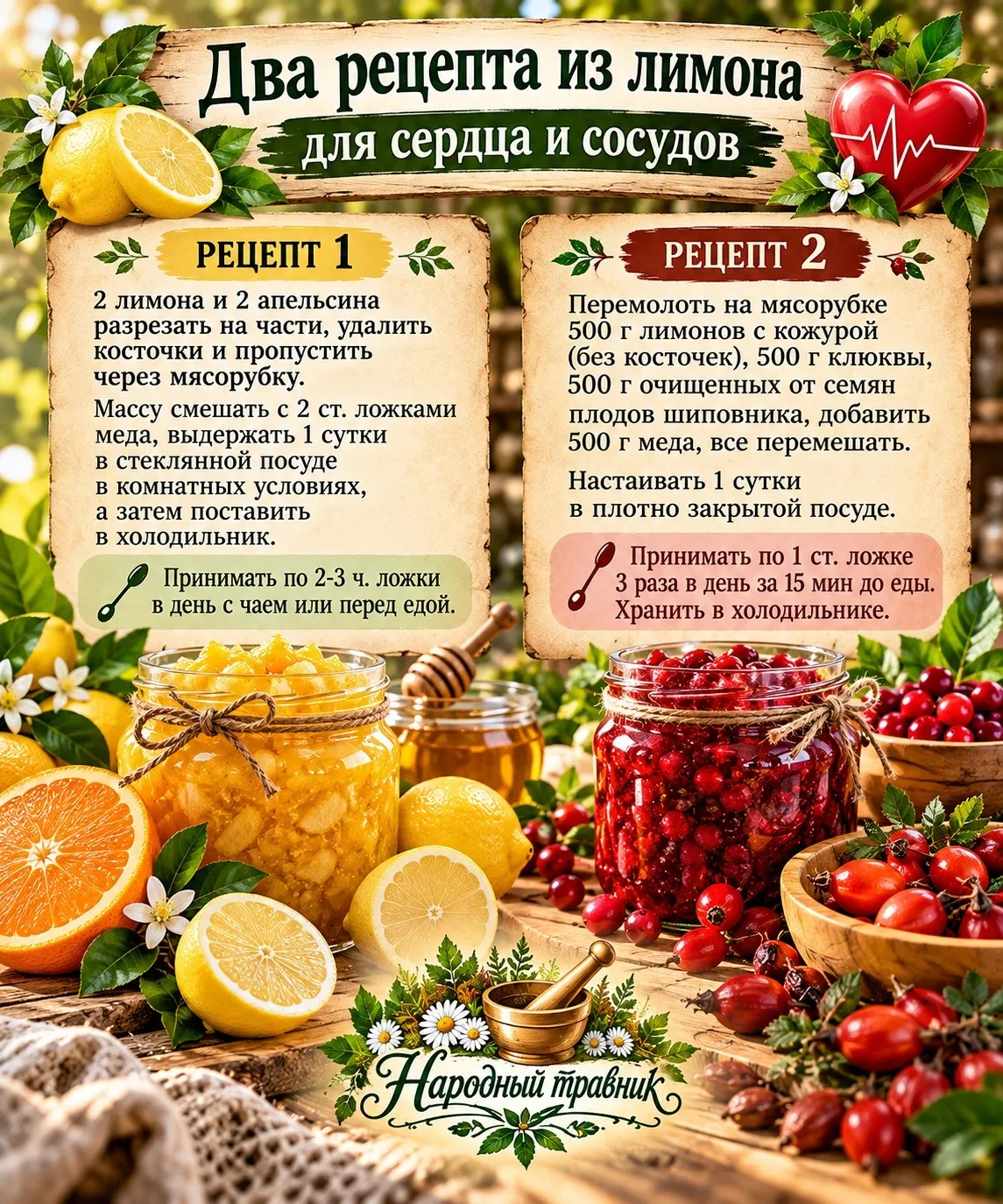 🌟 Лимоны для здоровья сердца и сосудов