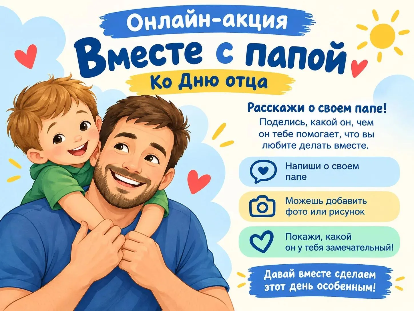 💙 ДЕНЬ ОТЦА — ВМЕСТЕ С ПАПОЙ! 💙