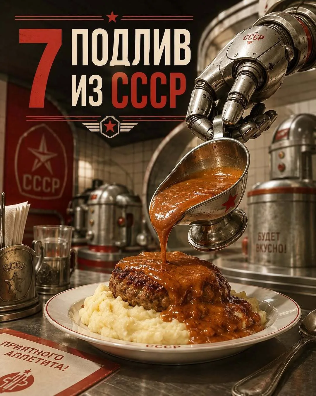 7 подлив из СССР — сохраняйте точные пропорции.