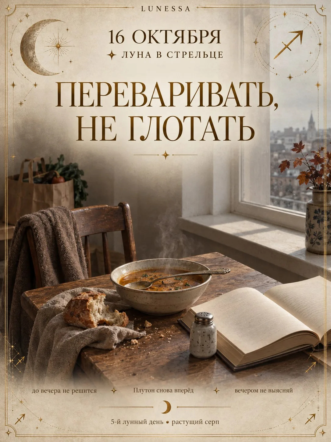 16 октября ✦ Луна в Стрельце