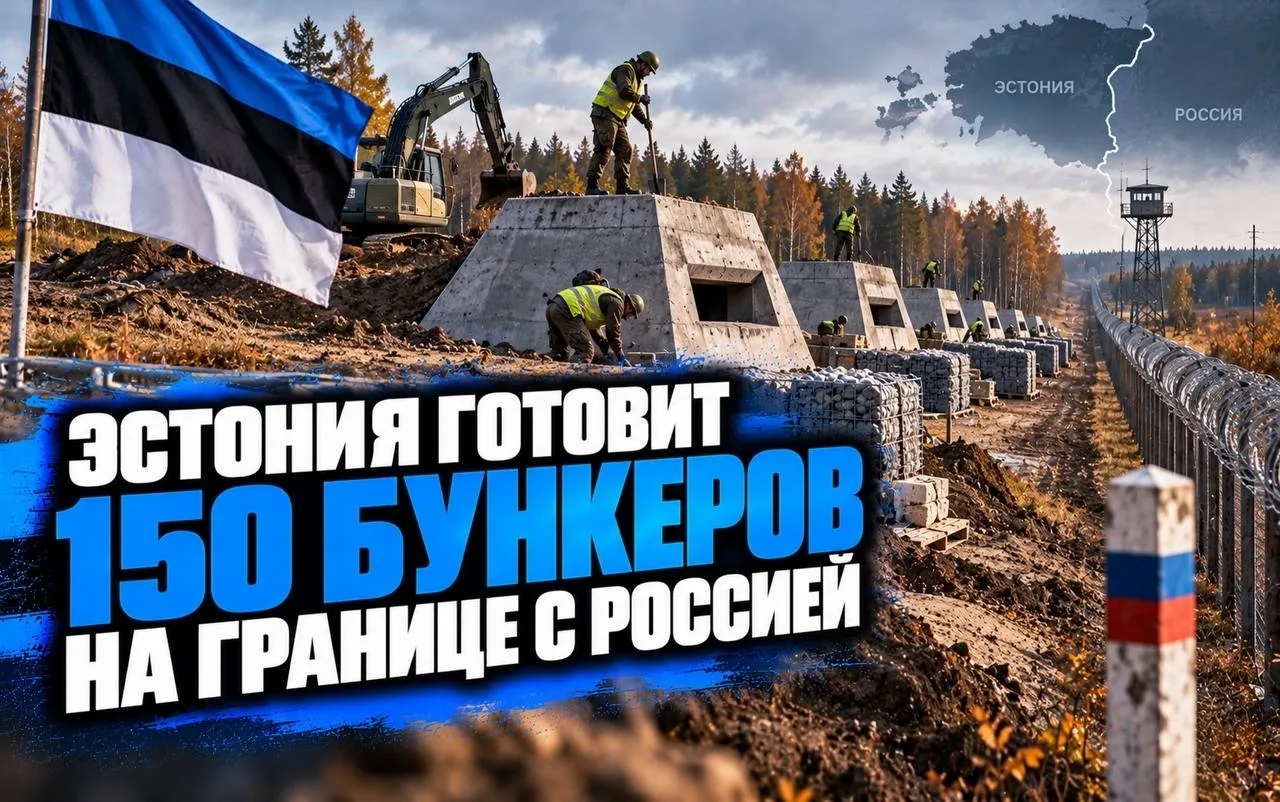🇪🇪 Эстония готовит 150 бункеров на границе с Россией