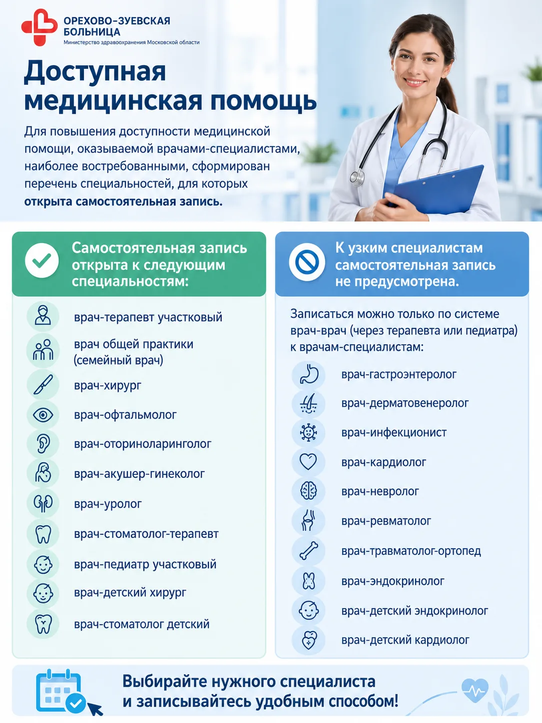 🏥 ДОСТУПНАЯ МЕДИЦИНСКАЯ ПОМОЩЬ: обновляем правила записи к специалистам