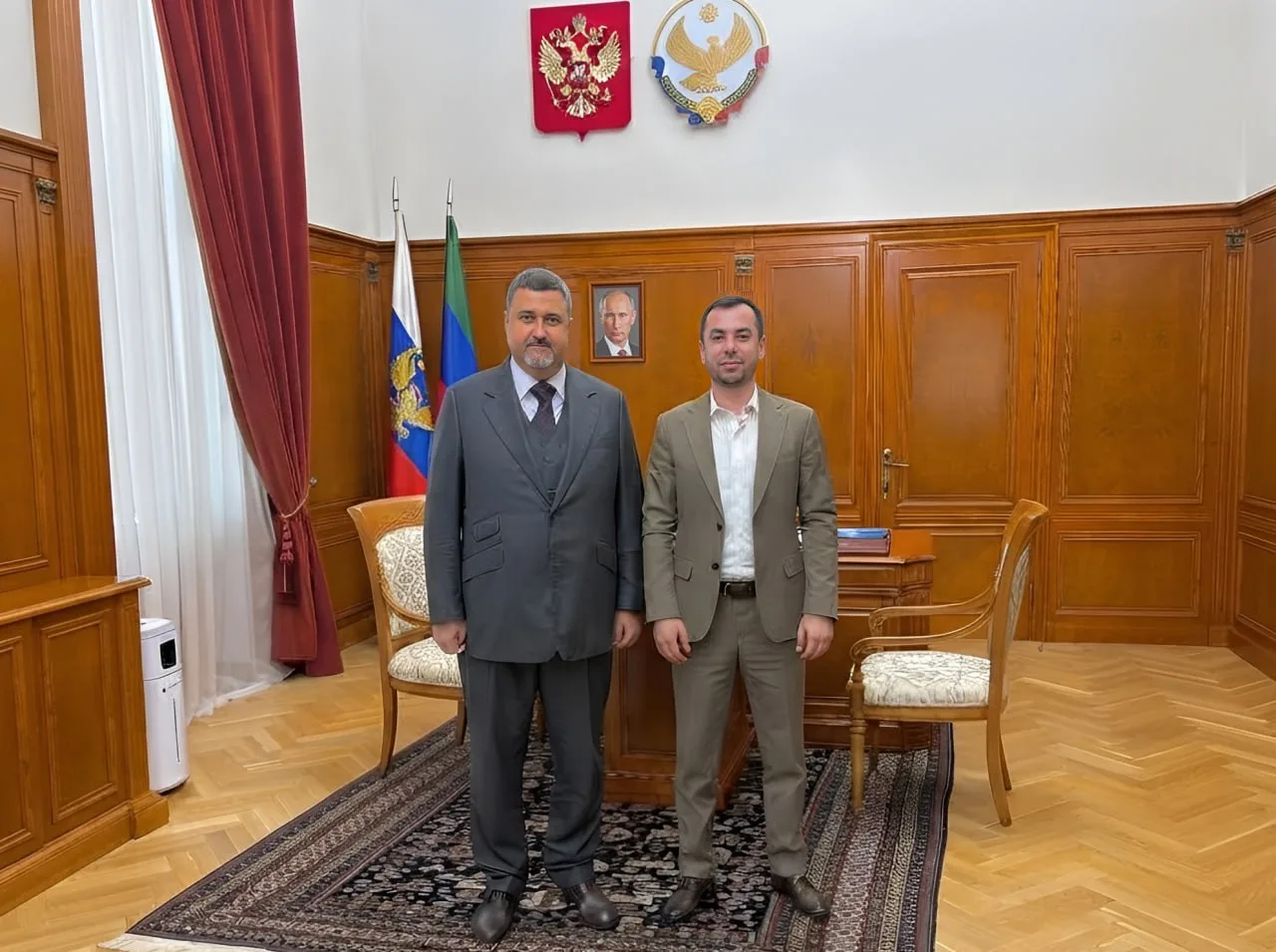 ✅Сеидахмед Мамадов поздравил Фёдора Щукина с избранием на пост Главы Республики Дагестан
