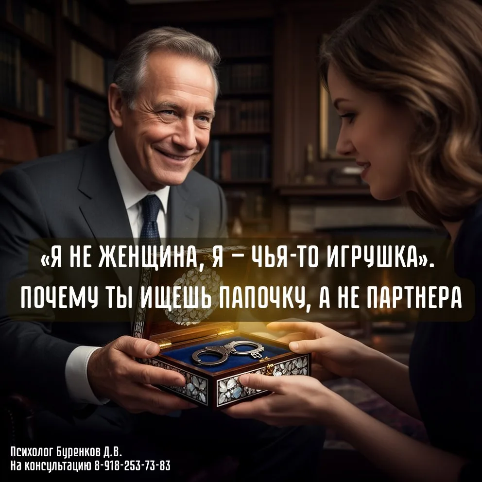 «Я НЕ ЖЕНЩИНА, Я — ЧЬЯ-ТО ИГРУШКА». ПОЧЕМУ ТЫ ИЩЕШЬ ПАПОЧКУ, А НЕ ПАРТНЕРА.