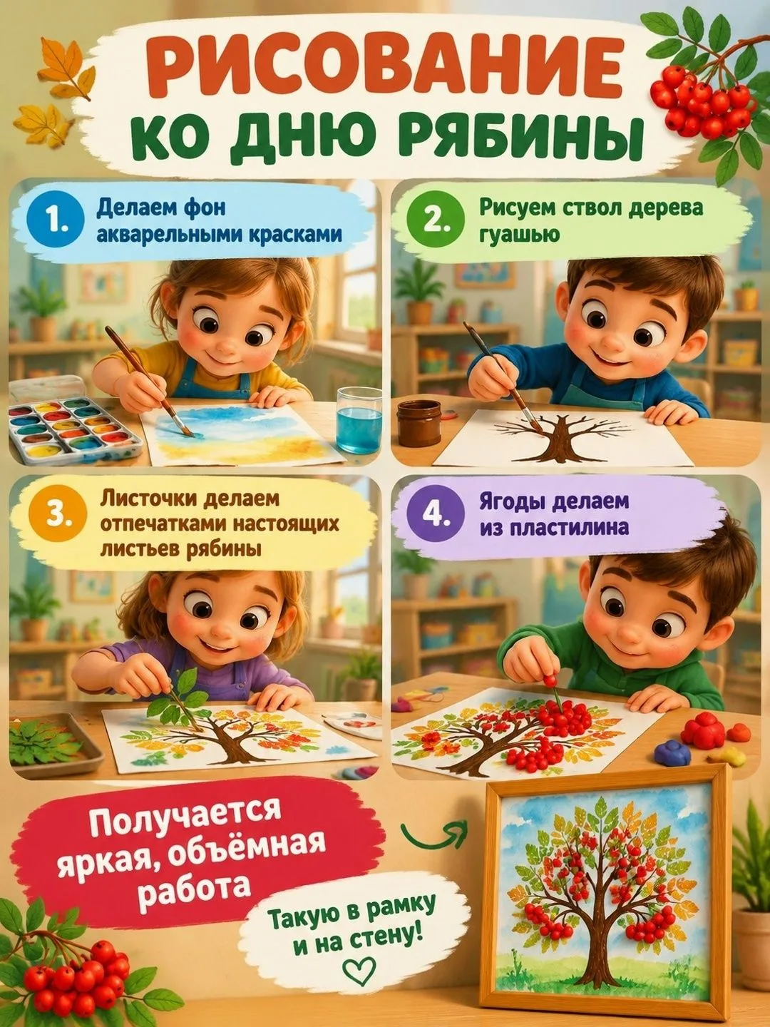 🍂Природа продолжает вдохновлять нас на творчество!