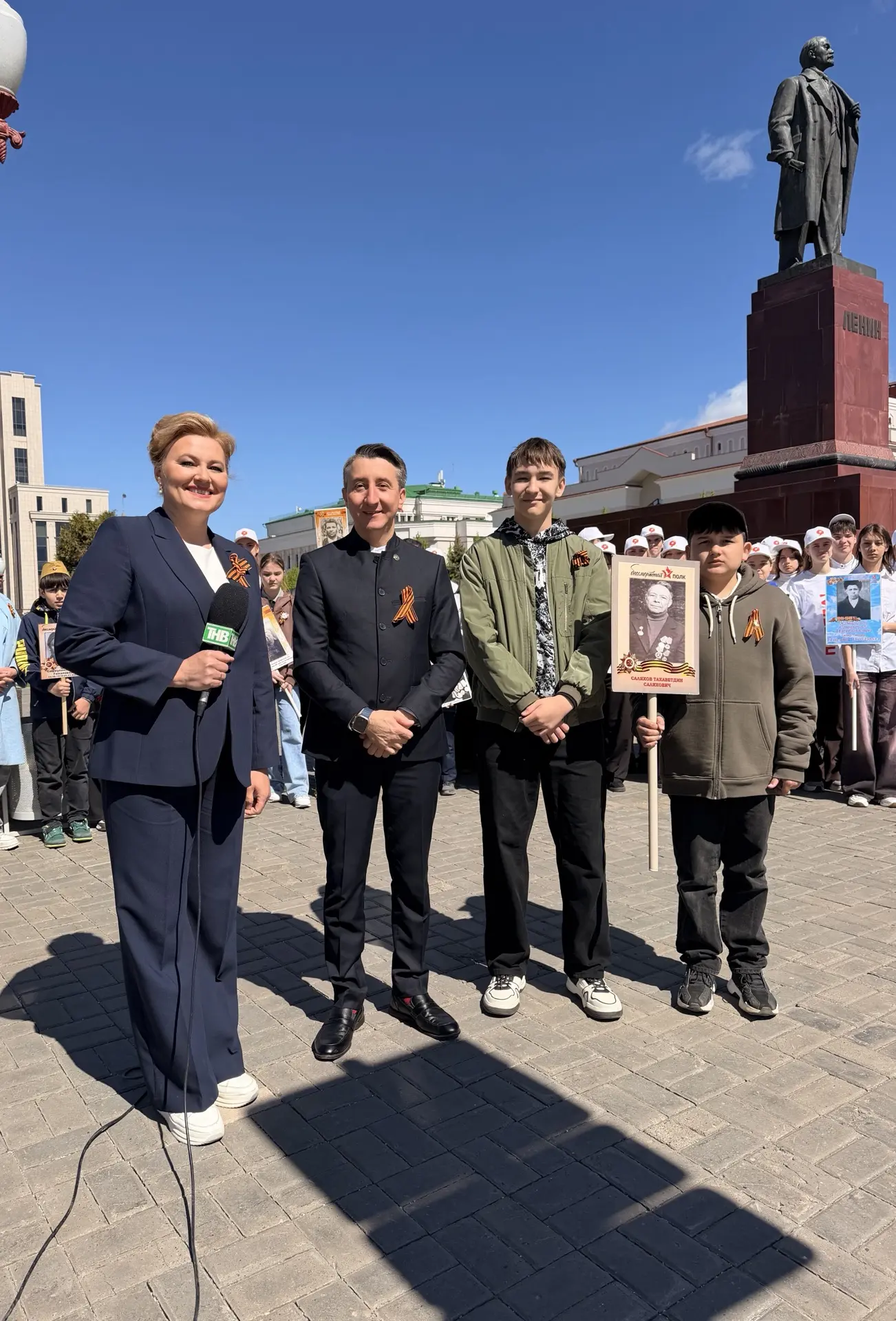 Сегодня мы с сыном и племянником снова прошли в рядах «Бессмертного полка». Для нас это...