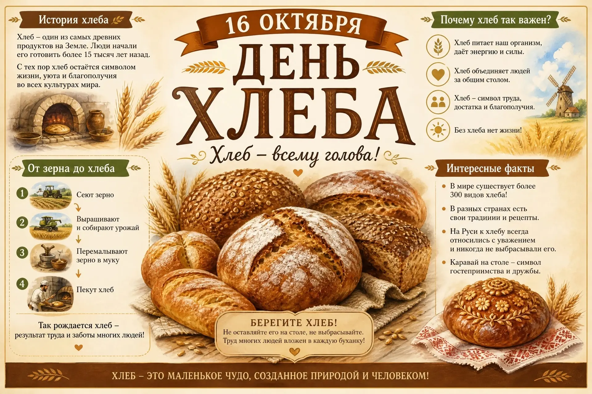 С Днем хлеба! 🍞✨