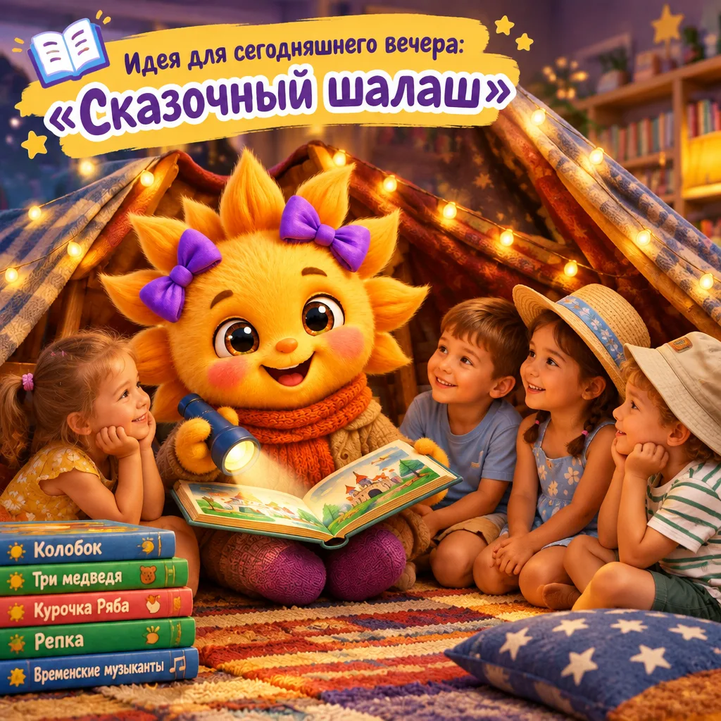 📚 💡 Идея для сегодняшнего вечера: «Книжный пикник»