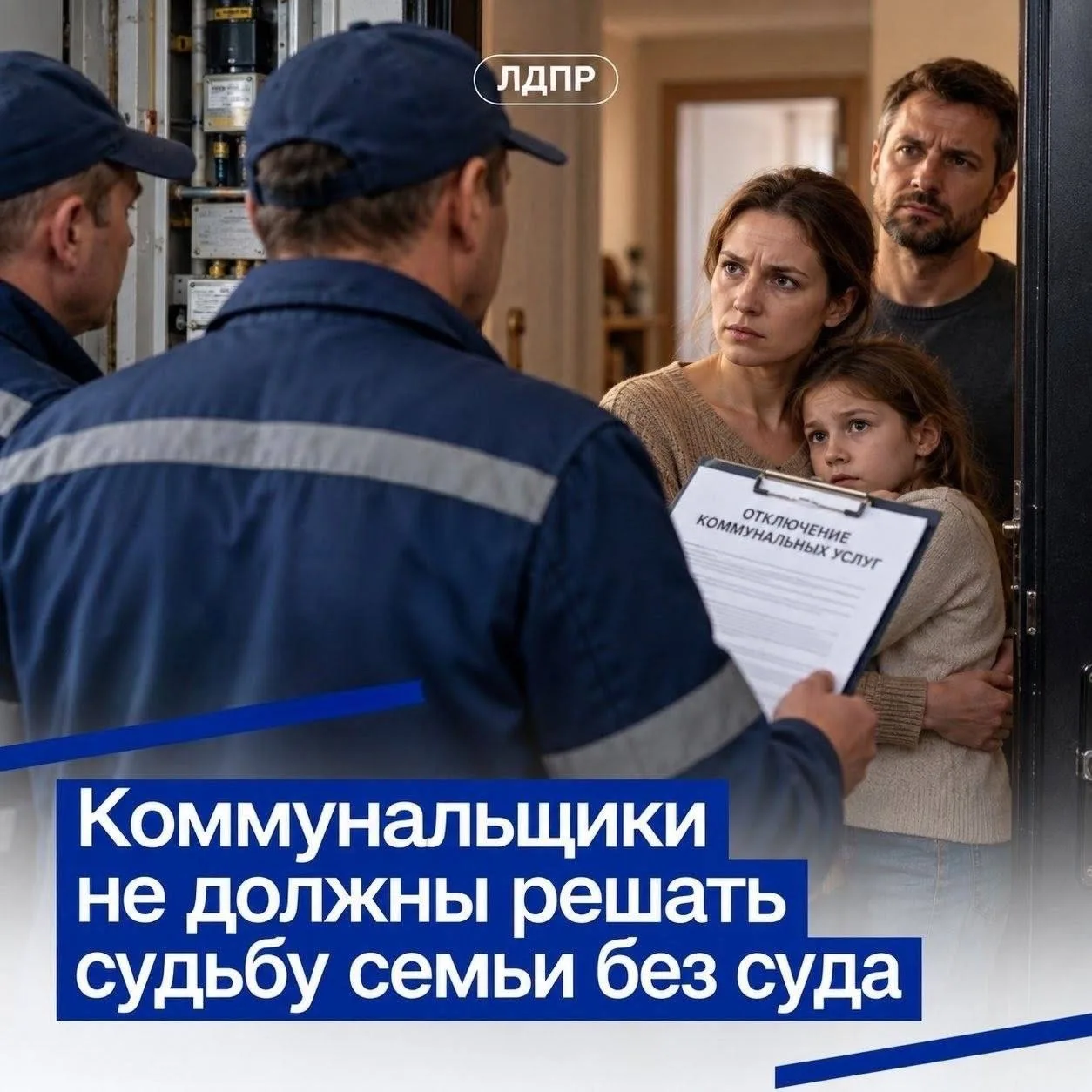 ЛДПР требует запретить отключение коммуналки за долги без решения суда