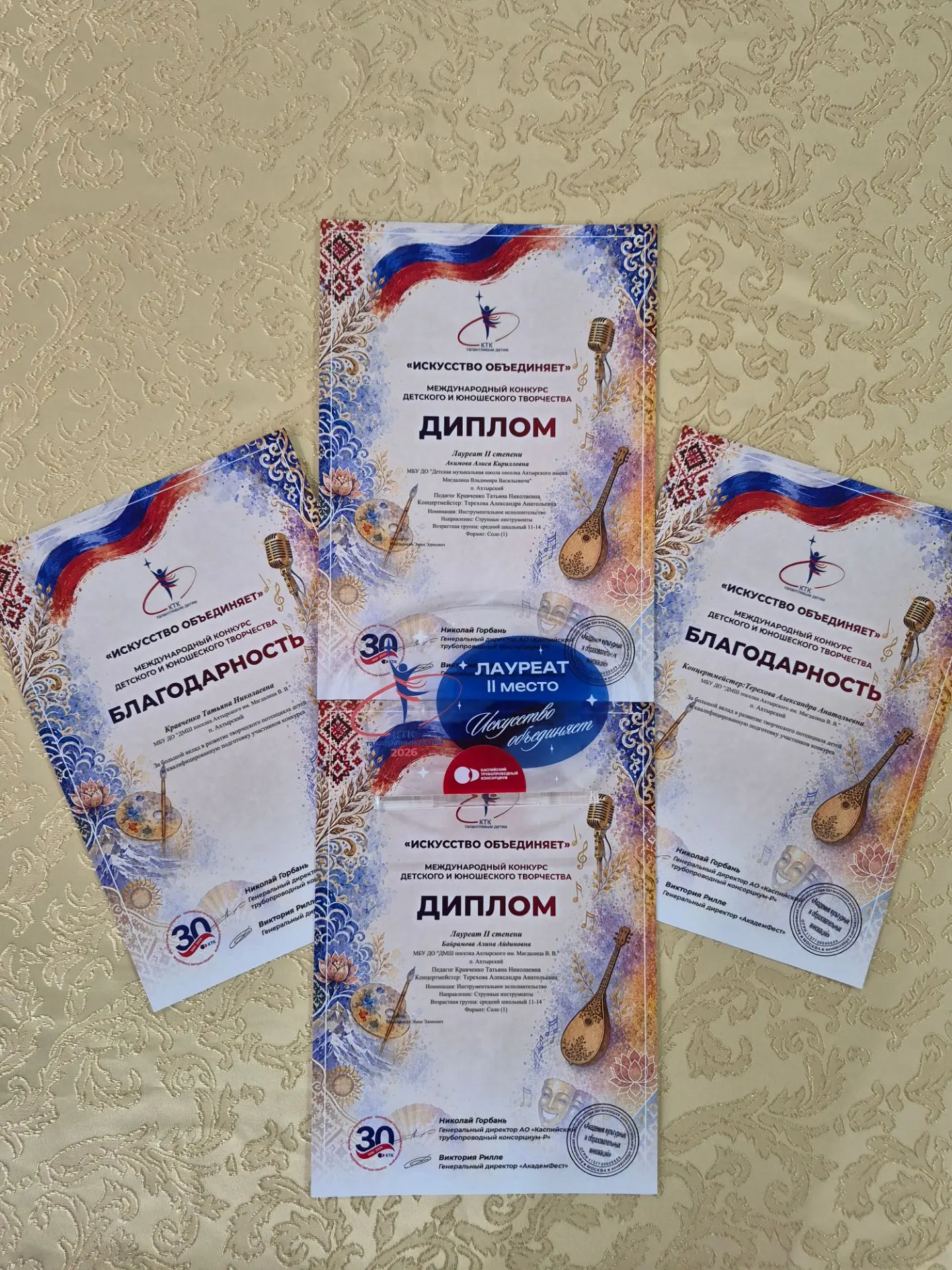 📜Мы получили дипломы для обучающихся и благодарности для преподавателей и концертмейст...