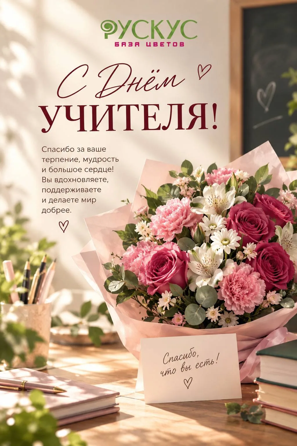 📚 С Днём учителя! 🌷