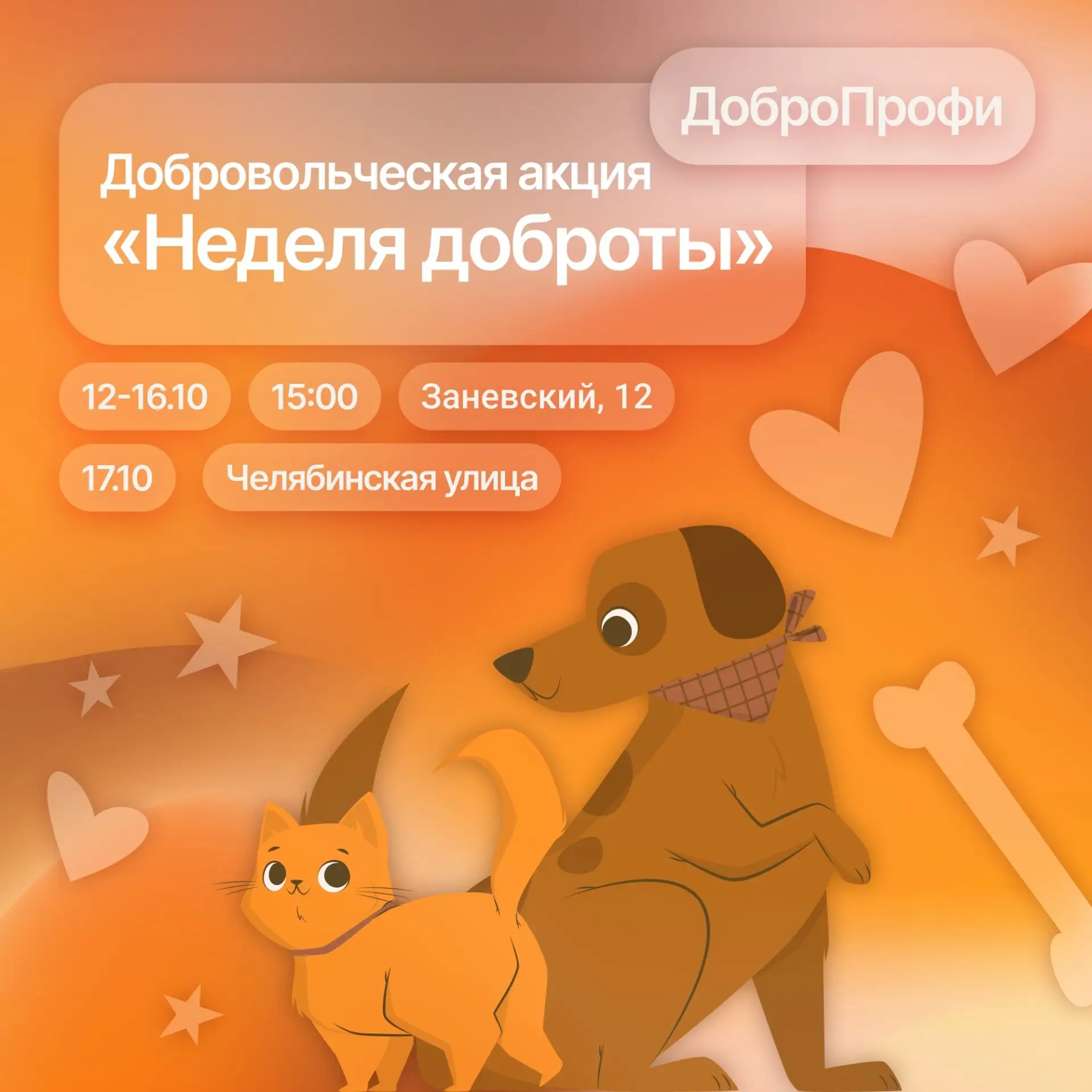 🧡 Неделя доброты: подари тепло тем, кто ждет!