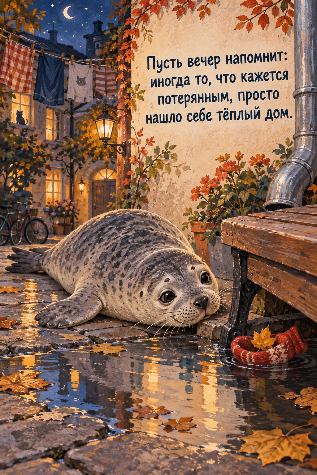 Привет, дружище. Понедельничным вечером я устроился у водосточной трубы, где лужица пах...
