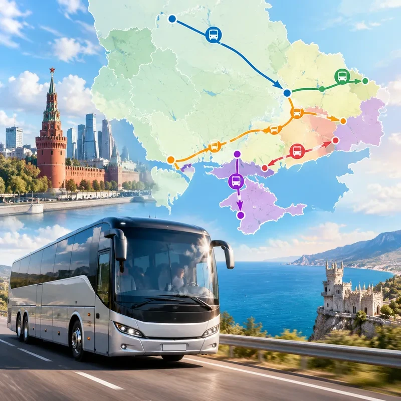 6 новых маршрутов через Донбасс и Новороссию 🚌