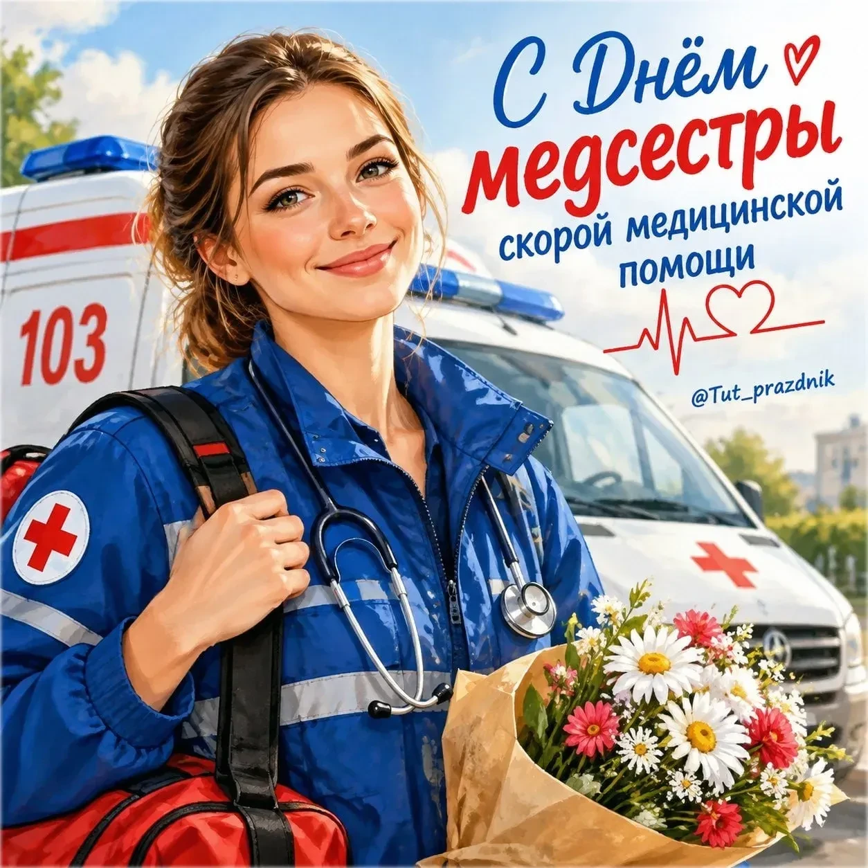 🚑 День медсестры скорой медицинской помощи 💙