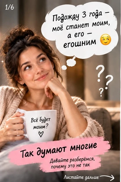 «ПОДОЖДУ 3 ГОДА — МОЁ СТАНЕТ МОИМ, А ЕГО — ЕГОШНИМ» 😁