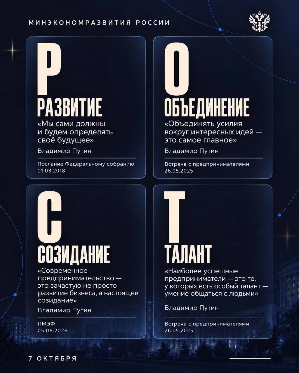 Есть слова, которые лучше длинных поздравлений говорят о том, куда мы идём