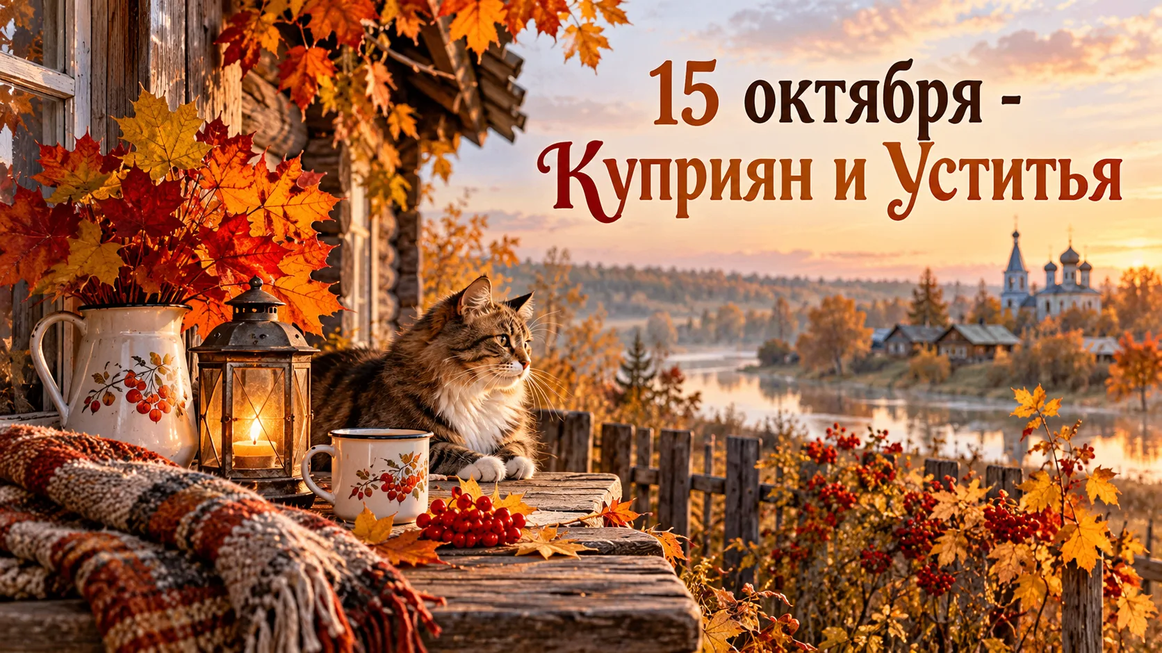 По народному календарю 15 октября – день Куприяна и Устиньи. В этот день вспоминали свя...