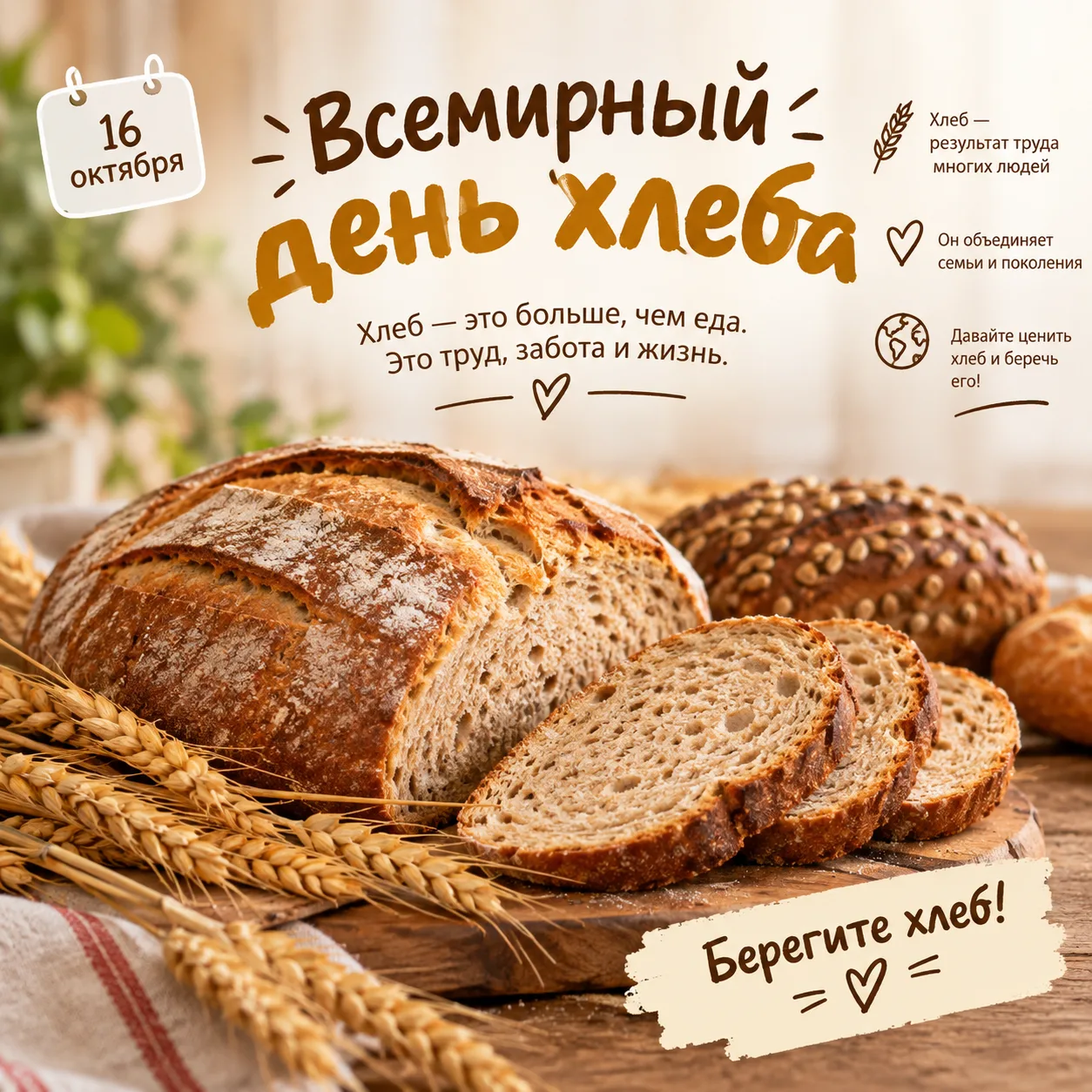 🍞 Сегодня День хлеба! Давайте разберемся, почему этот продукт — лучшее топливо для шко...