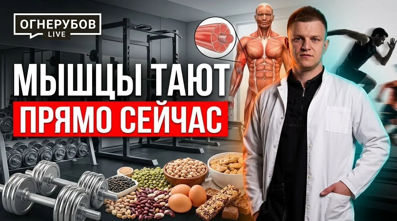 Едите 80 г белка «как все»? Три ошибки, из-за которых после 40 теряются мышцы. Чек-лист...