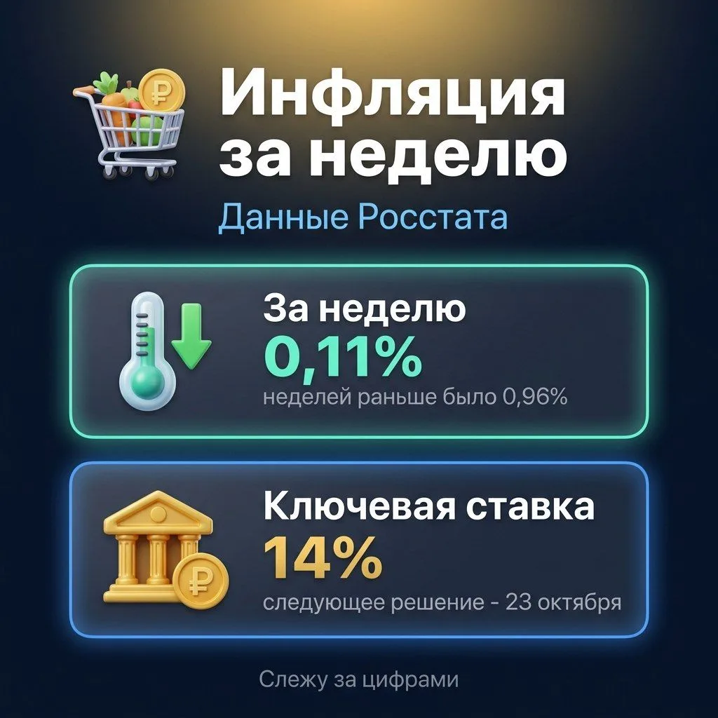 📈 Инфляция за неделю: тарифы отыграли, цифра успокоилась