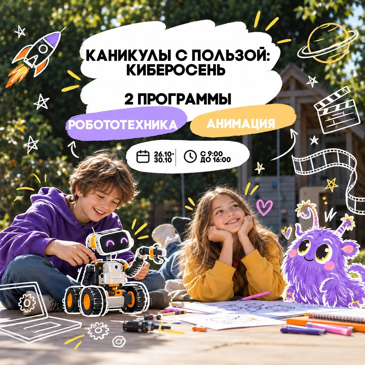 Каникулы с пользой: два направления на осенних каникулах!
