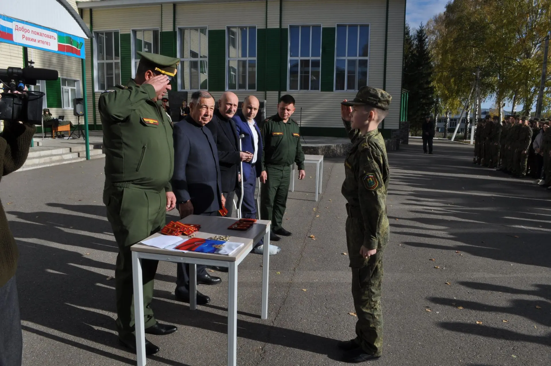 🇷🇺 Иске Икшермә кадет-интернат мәктәбенең 48 укучысы кадет анты кабул итте