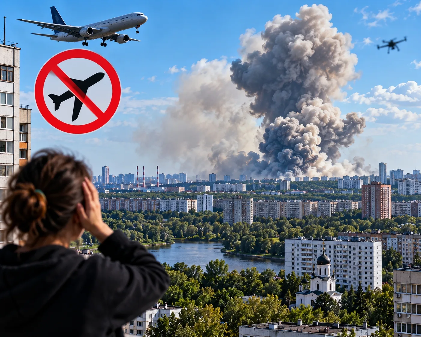 ⚡ Звуки взрывов услышали прямо сейчас жители юга Москвы