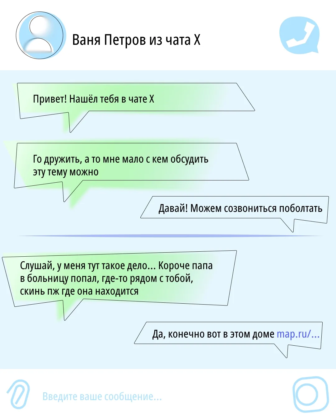 Просто помогли человеку найти больницу, а через несколько часов вам звонят из ФСБ и гов...