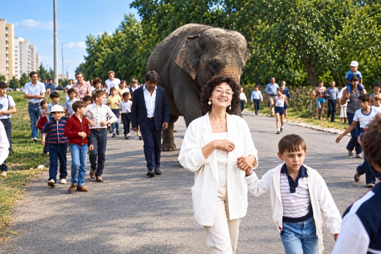 🐘 НЕВЕРОЯТНО, НО ФАКТ! ПО УЛИЦАМ НОВОЧЕБОКСАРСКА ГУЛЯЛ НАСТОЯЩИЙ СЛОН! 😲